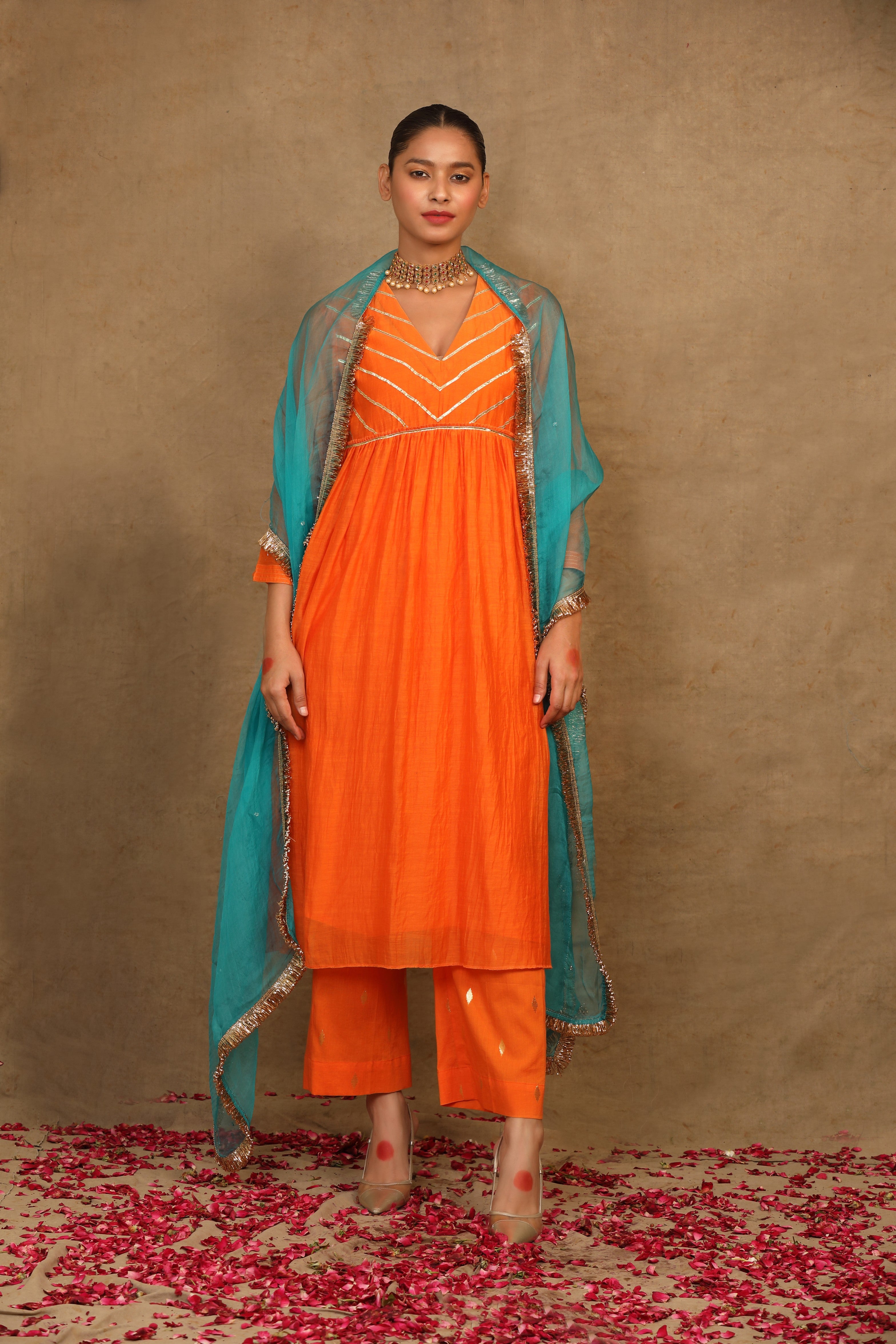 orange dupatta combination dress Orange Salwar Suit Orange And Pink Combination Dresses Online Dupatta Orange Pink Combination Dress Rani Pink Anarkali With Two