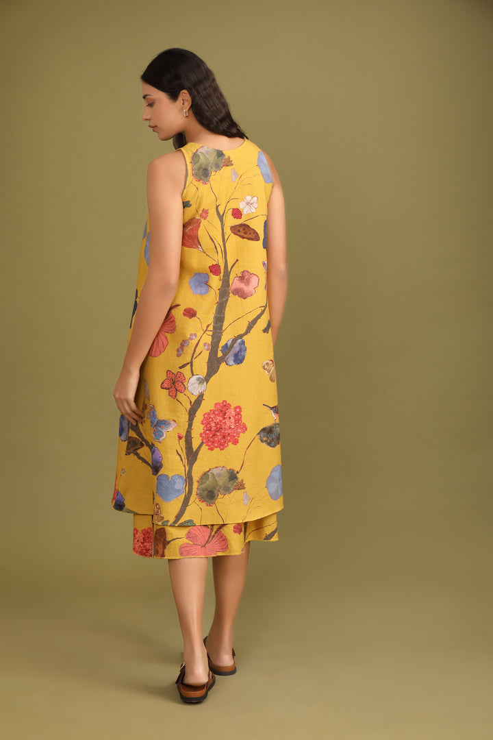 Mustard Yellow Handwoven dress