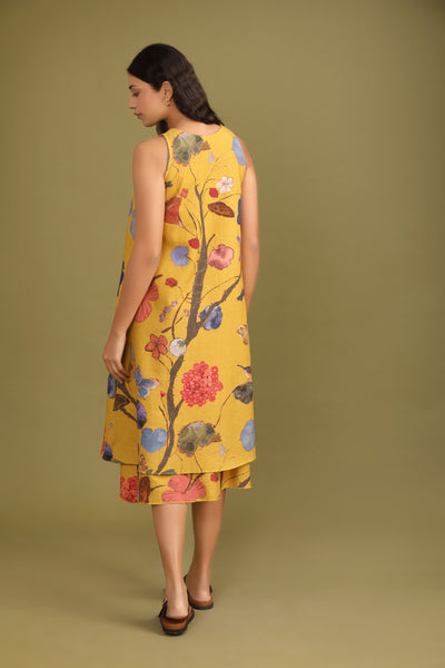 Mustard Yellow Handwoven dress