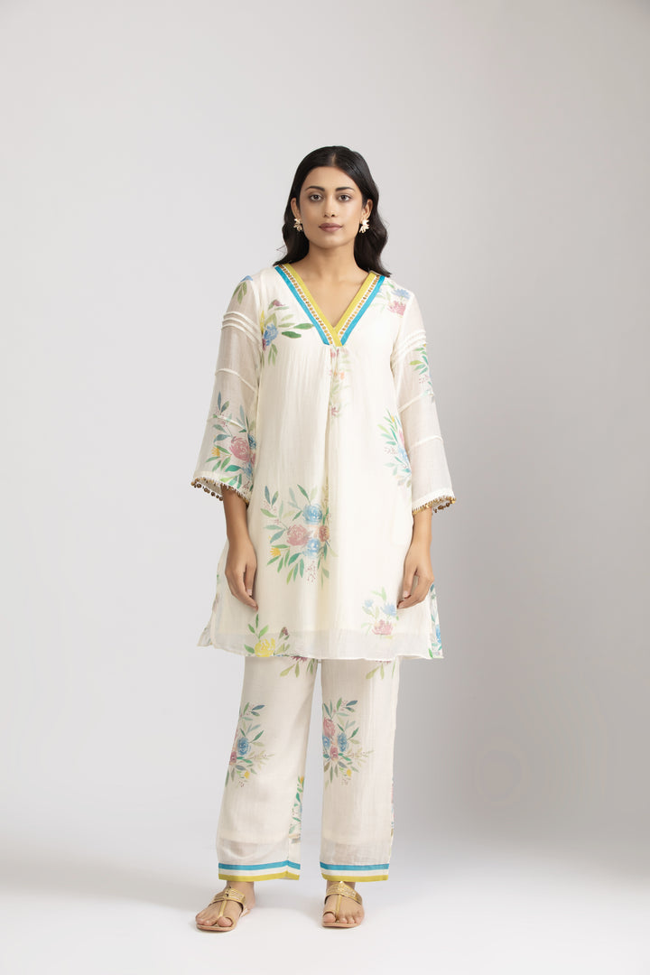 Kuvi Silk chanderi Coord Set