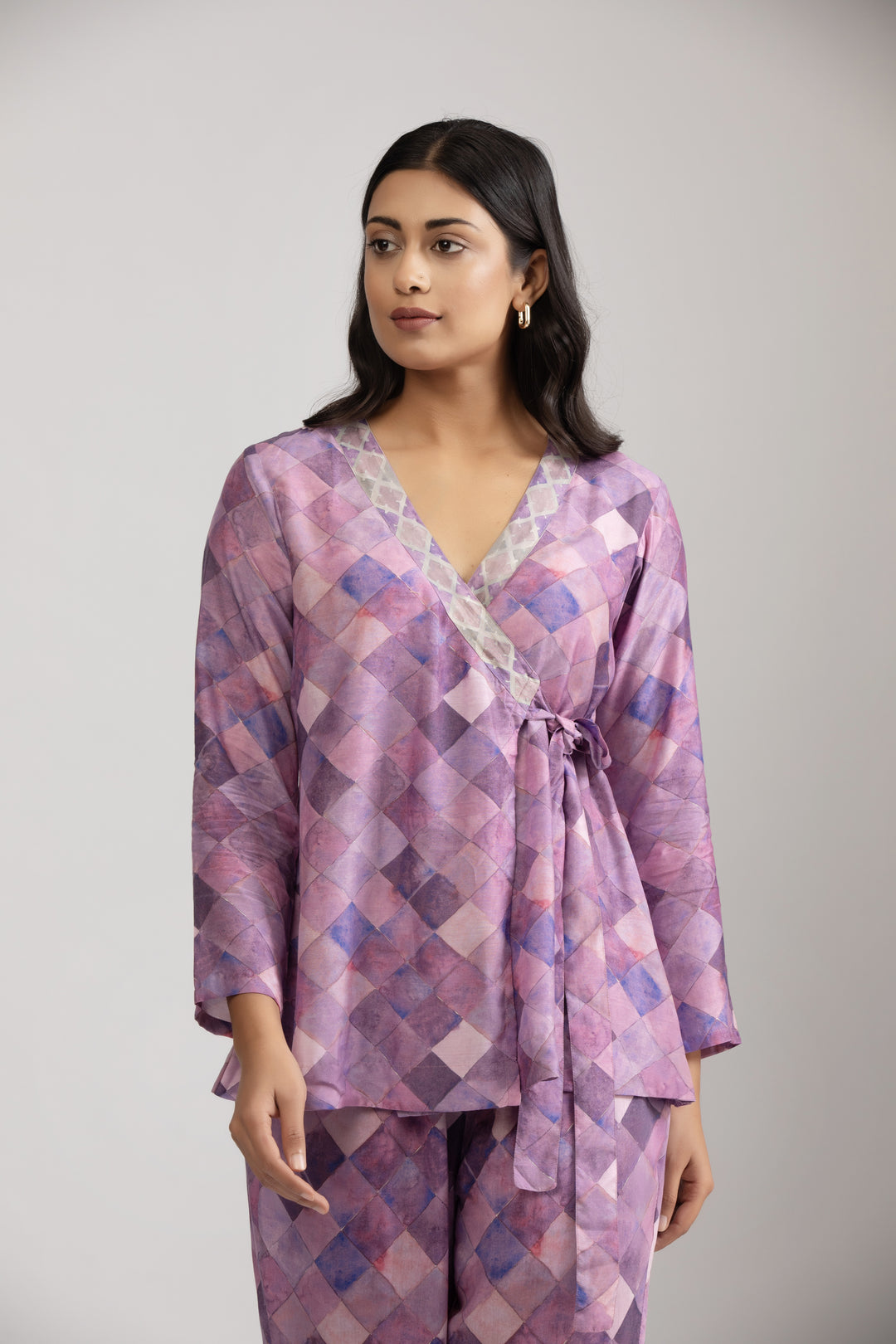 Purple Mosaic Coord Set (Set of 2)