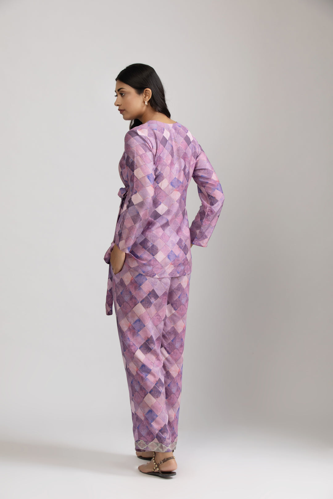 Purple Mosaic Coord Set (Set of 2)