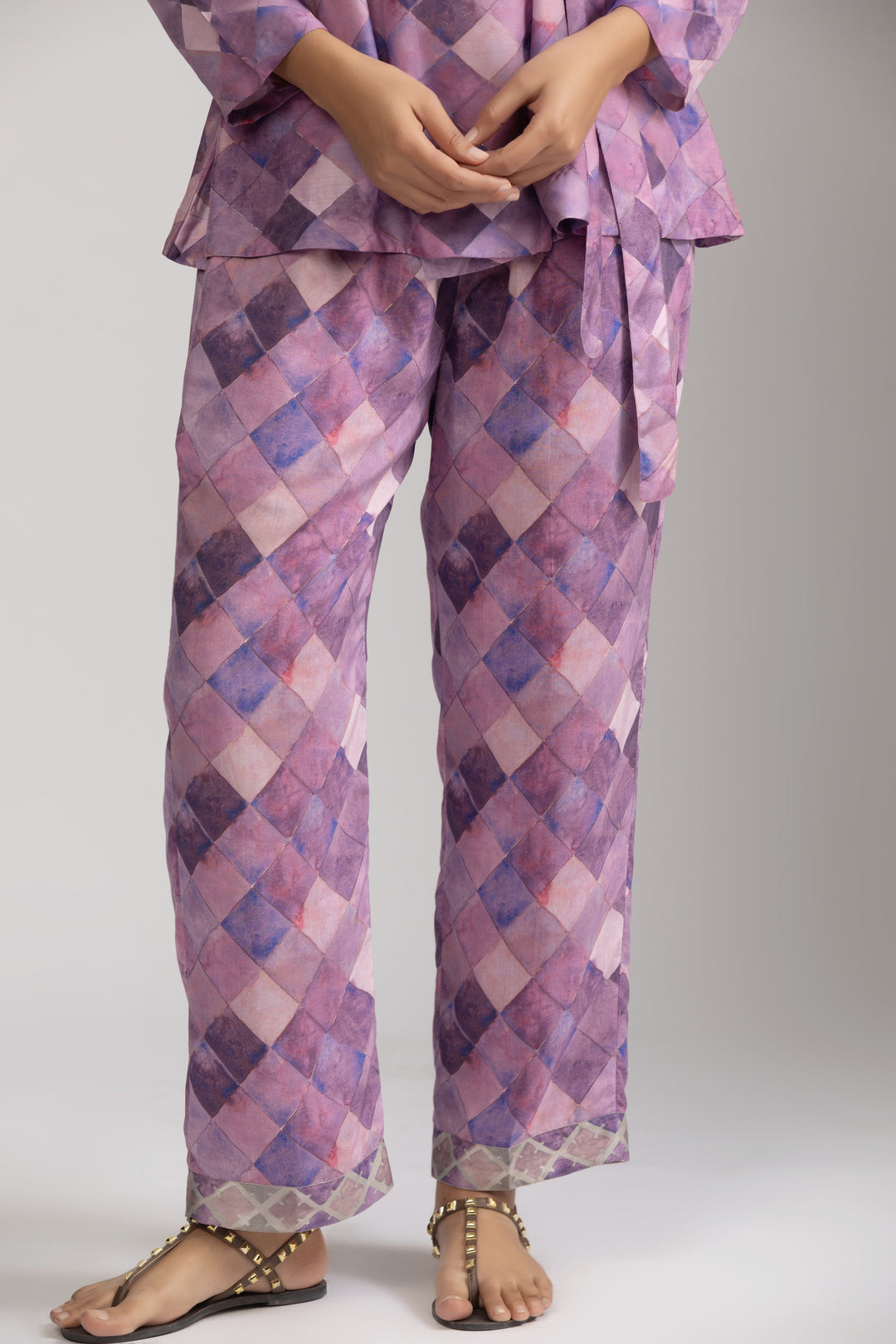 Purple Mosaic Coord Set (Set of 2)