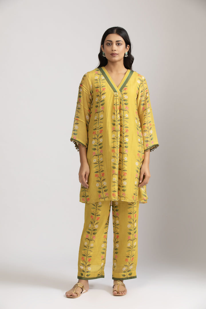 Asagao Flower Kurta Set