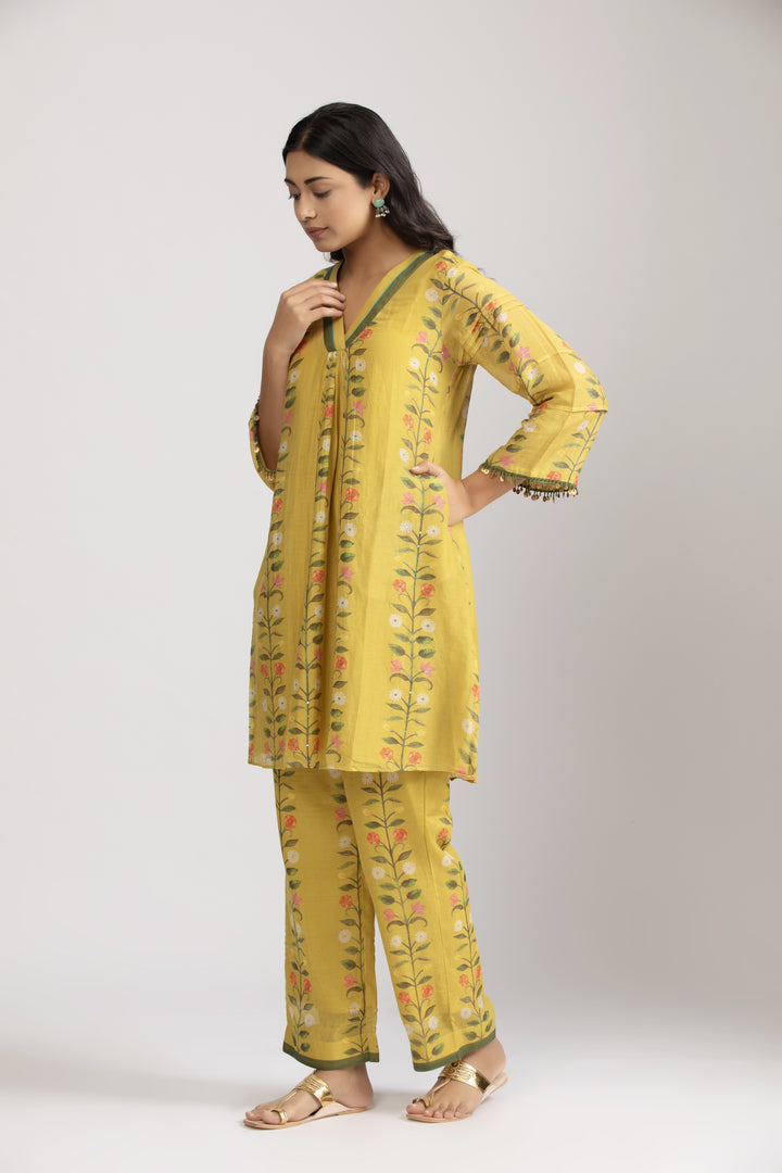 Asagao Flower Kurta Set