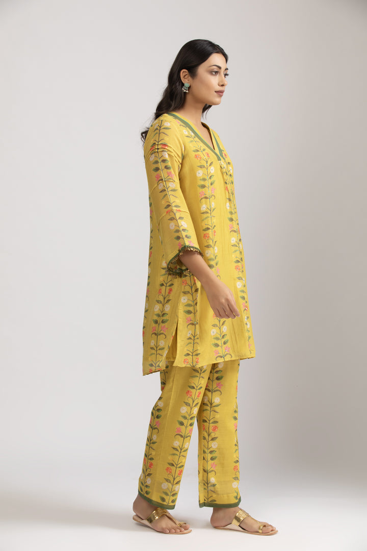 Asagao Flower Kurta Set