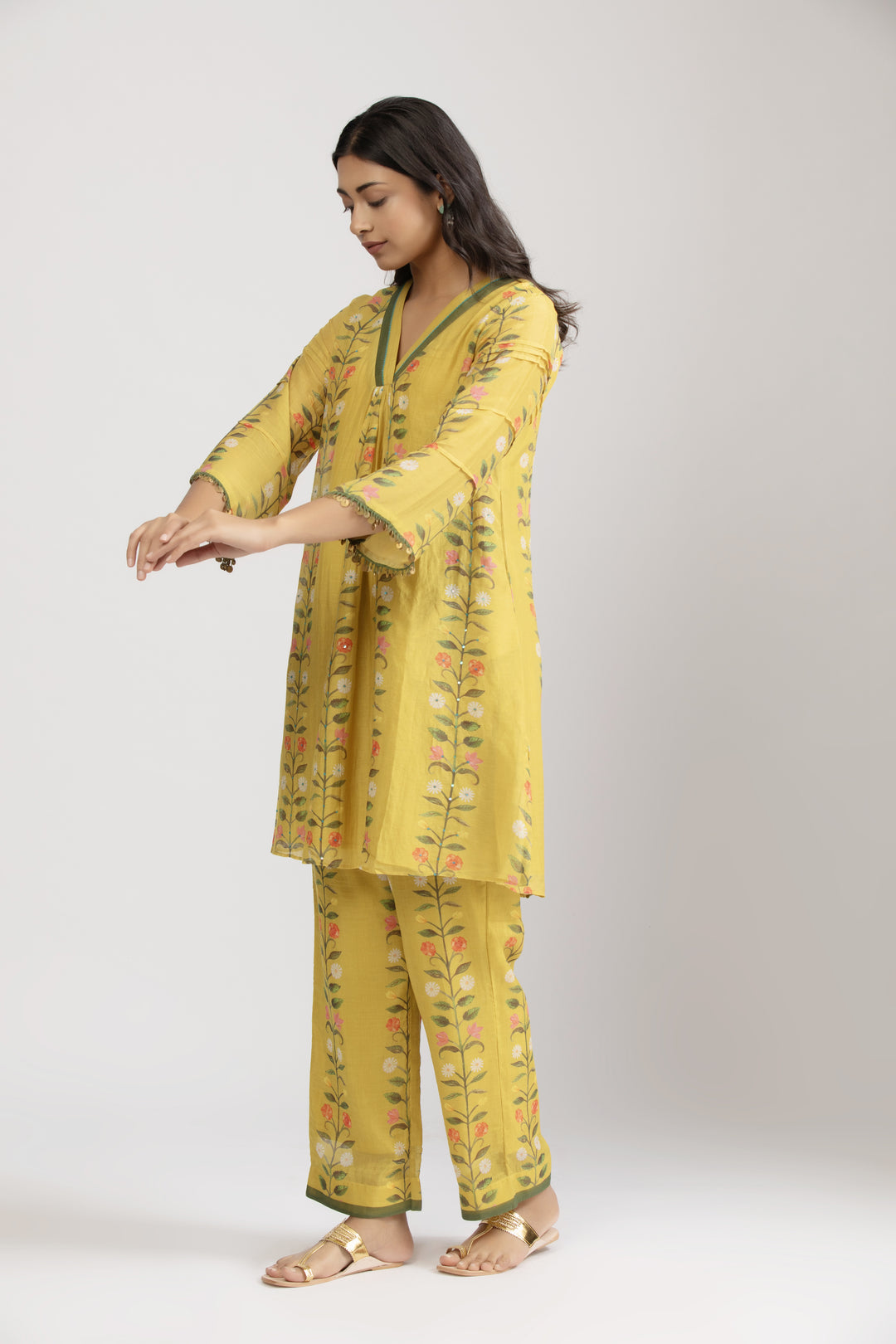 Asagao Flower Kurta Set