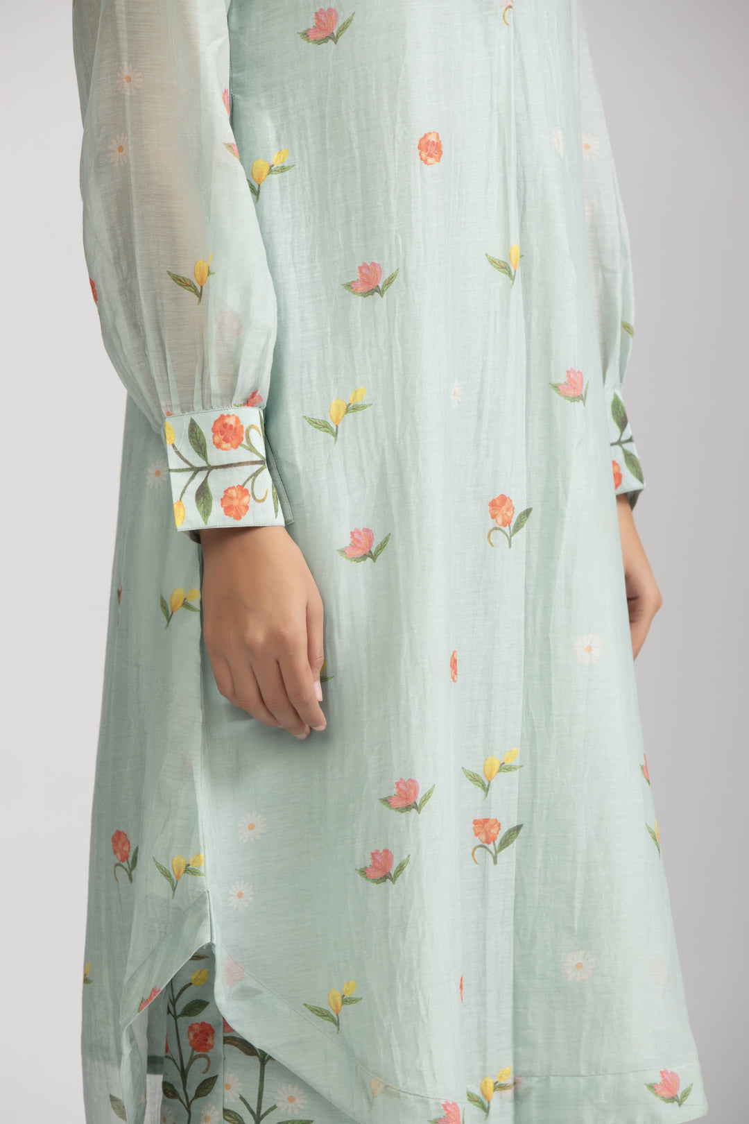 Peony Ice Blue Kurta Set