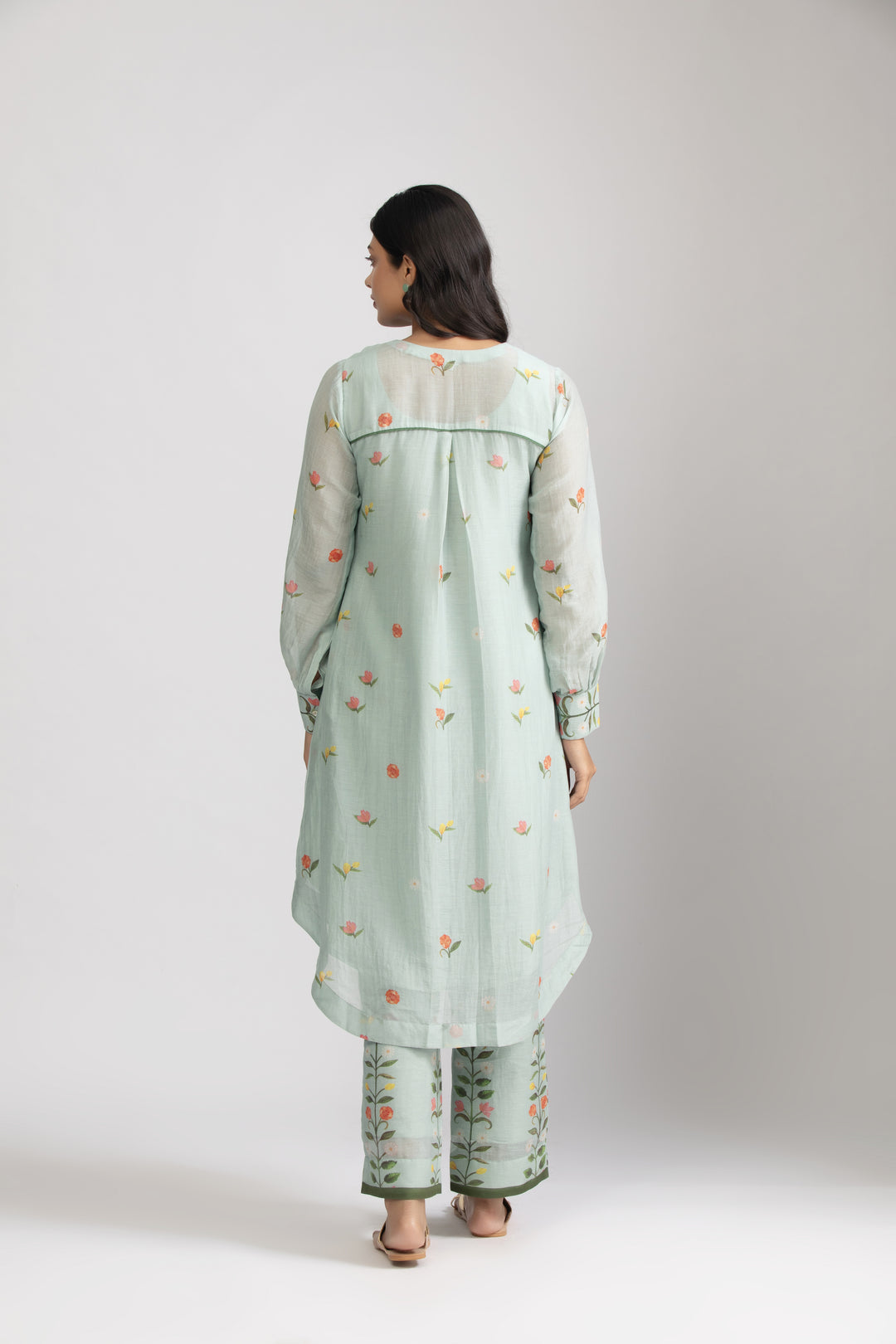 Peony Ice Blue Kurta Set