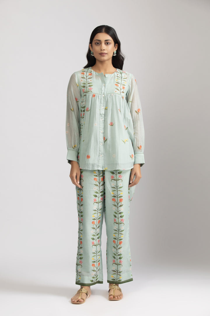 Peony Ice Blue Coord Set