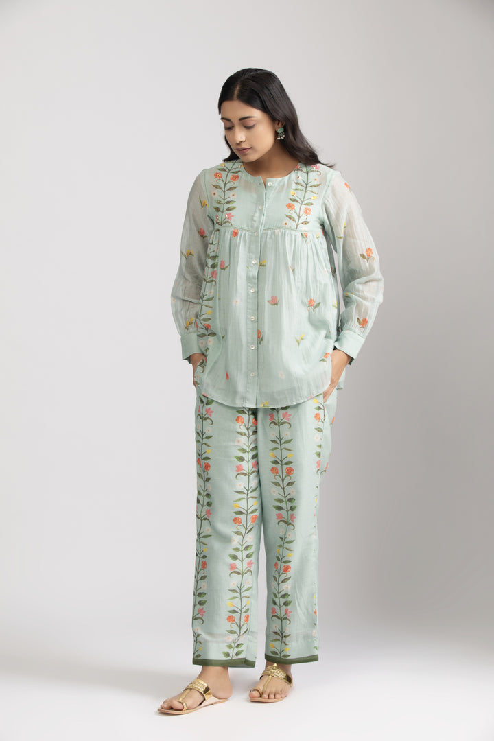 Peony Ice Blue Coord Set