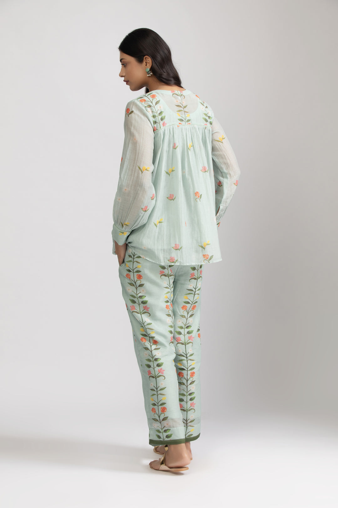 Peony Ice Blue Coord Set