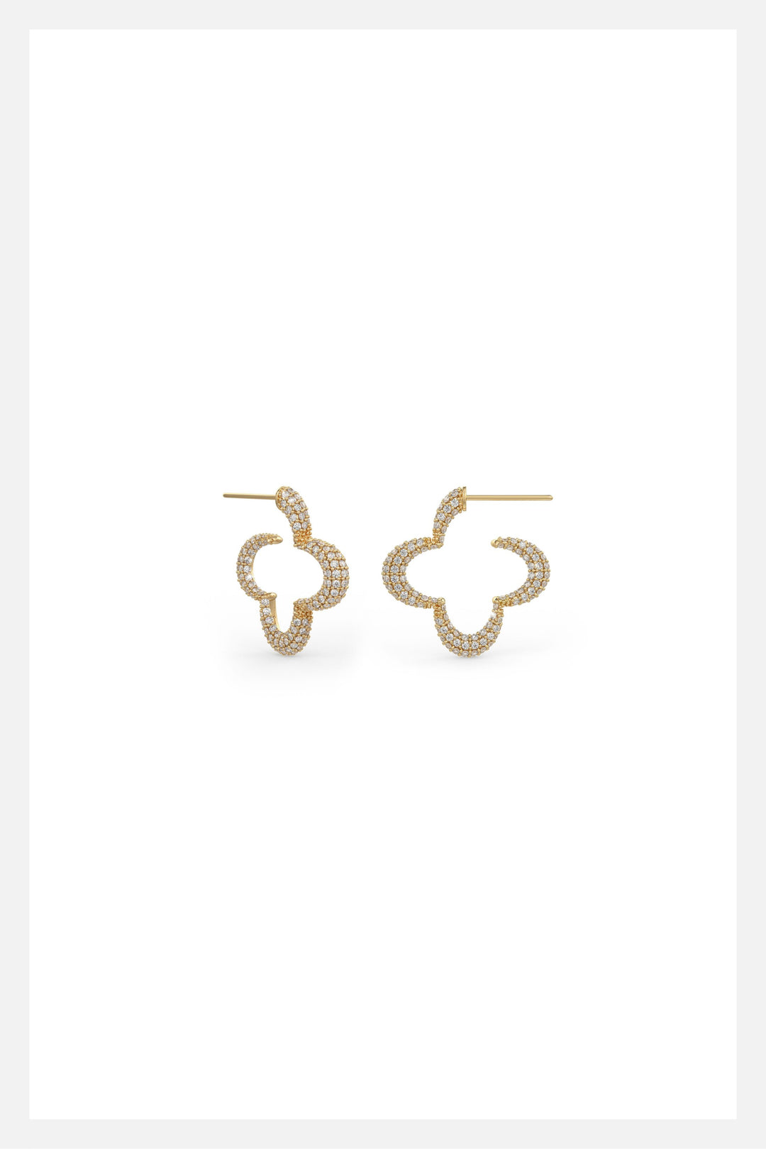 Mini Bella hoop earrings in gold