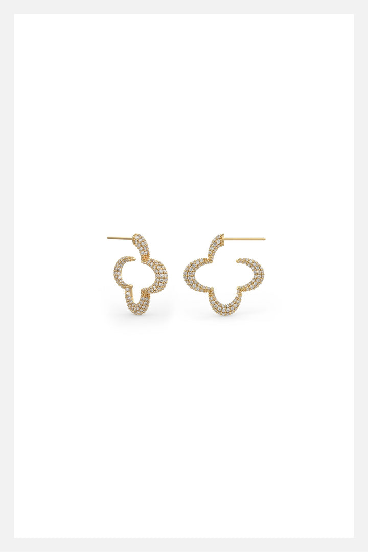 Mini Bella hoop earrings in gold