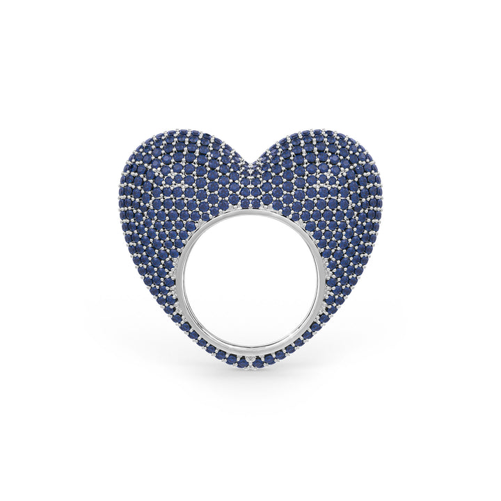 The love ring in sapphire blue