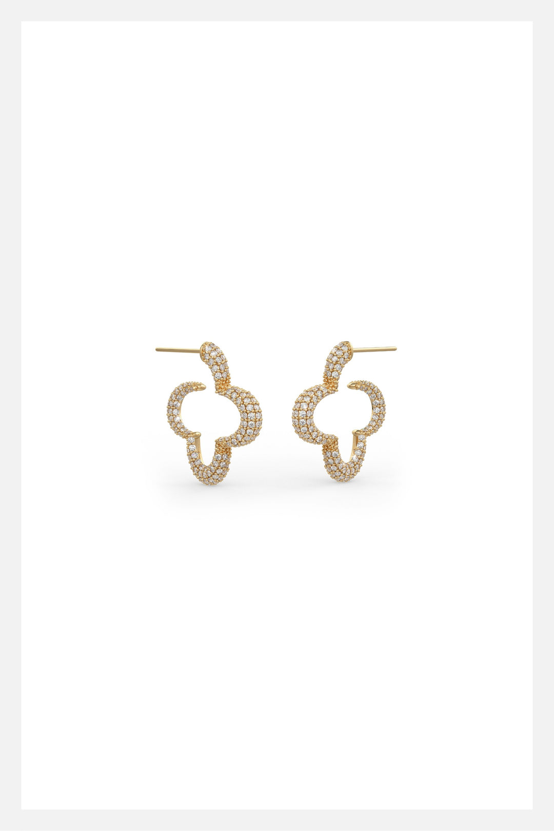 Mini Bella hoop earrings in gold