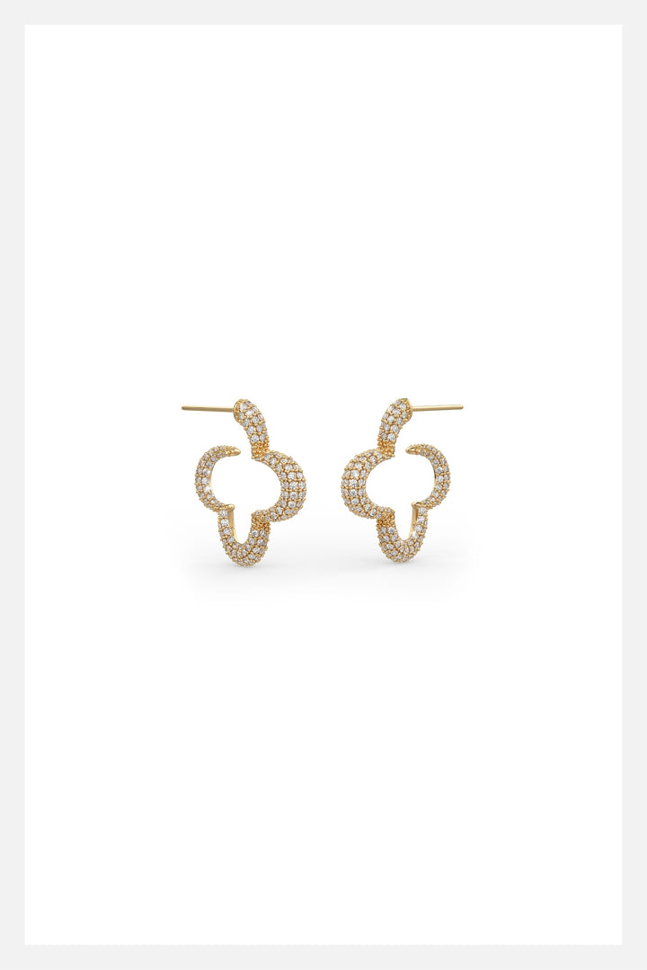 Mini Bella hoop earrings in gold