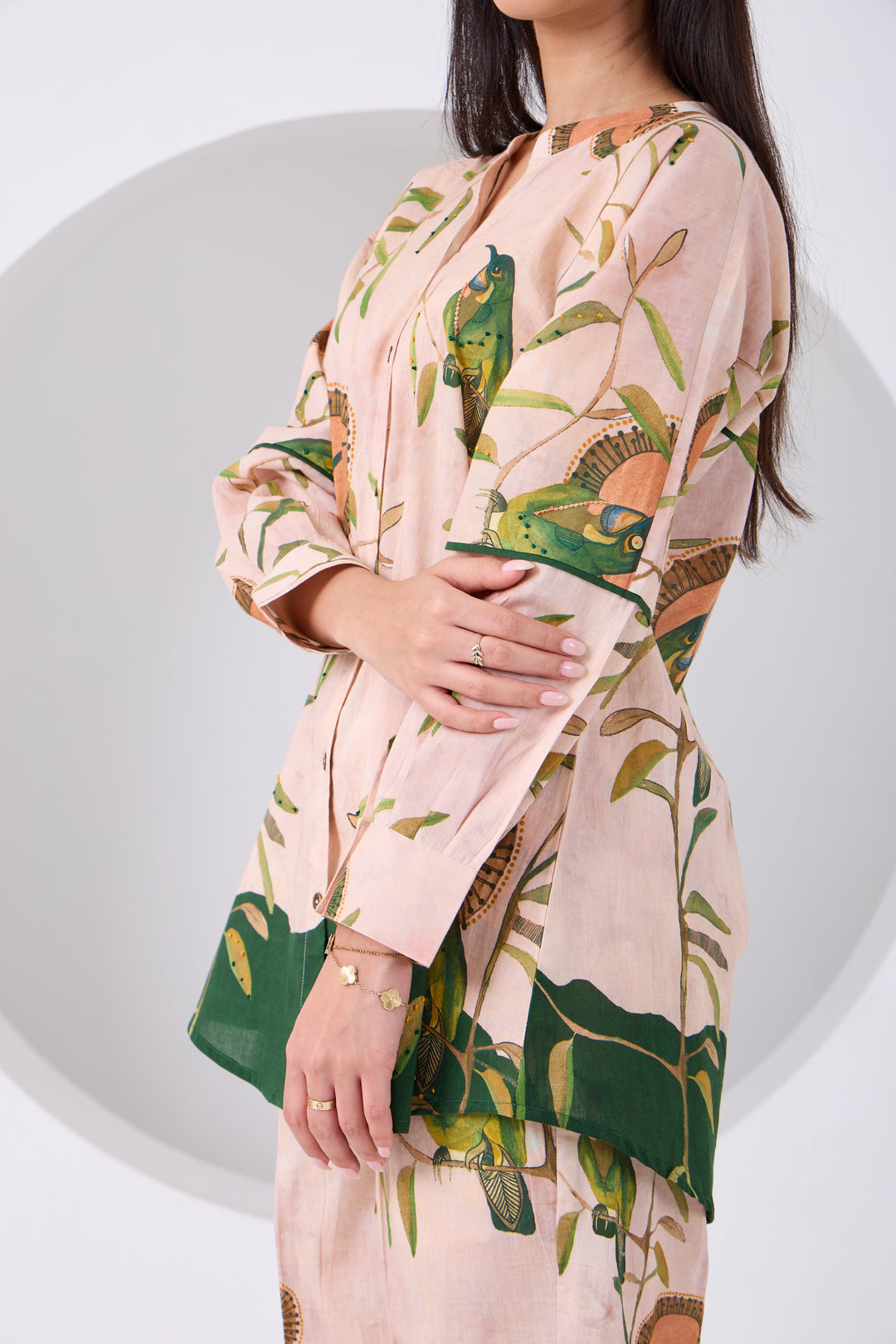 Peach Montane Bird Coord Set