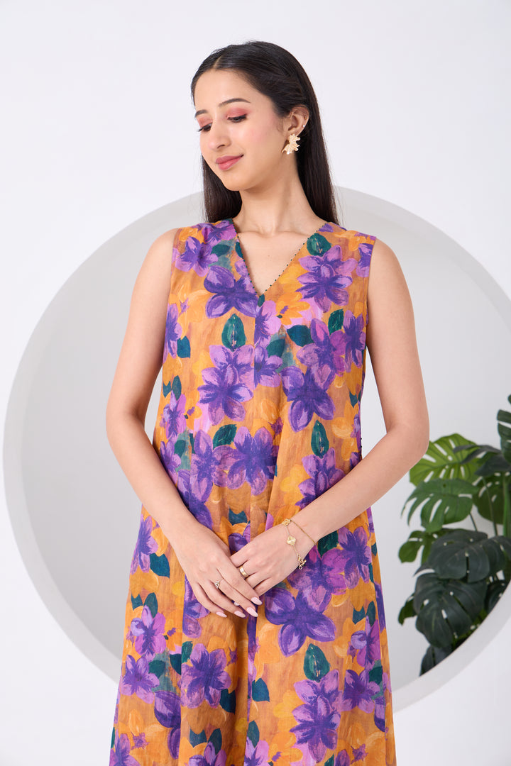 Orange Purple Montana Dress