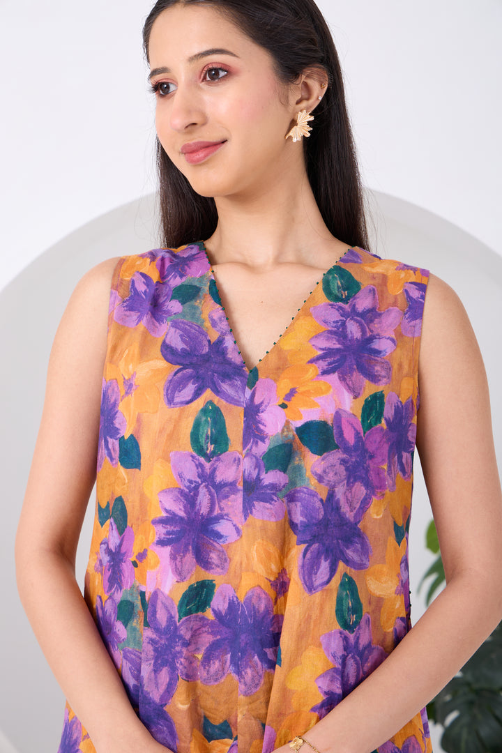 Orange Purple Montana Dress