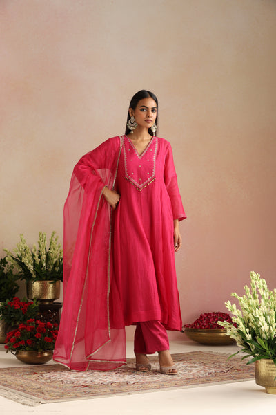 Gulaabi Ishq Kurta Set - Set of 3