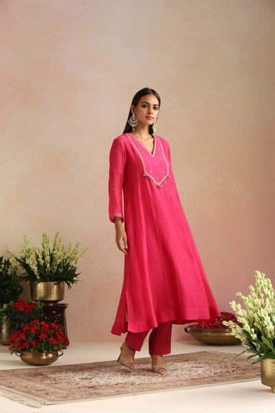 Gulaabi Ishq Kurta Set - Set of 3