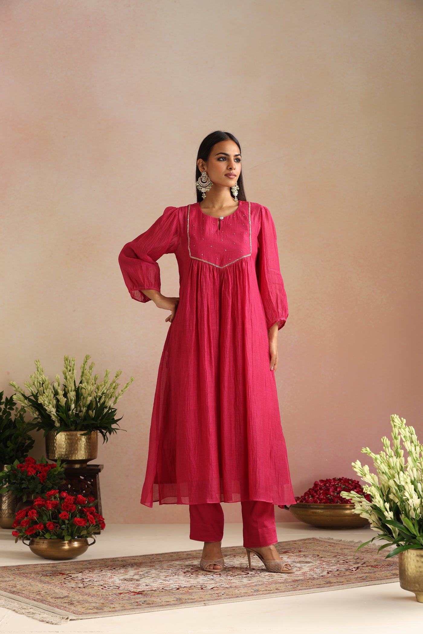 Gulaabi Ishq Kurta Set - Set of 3