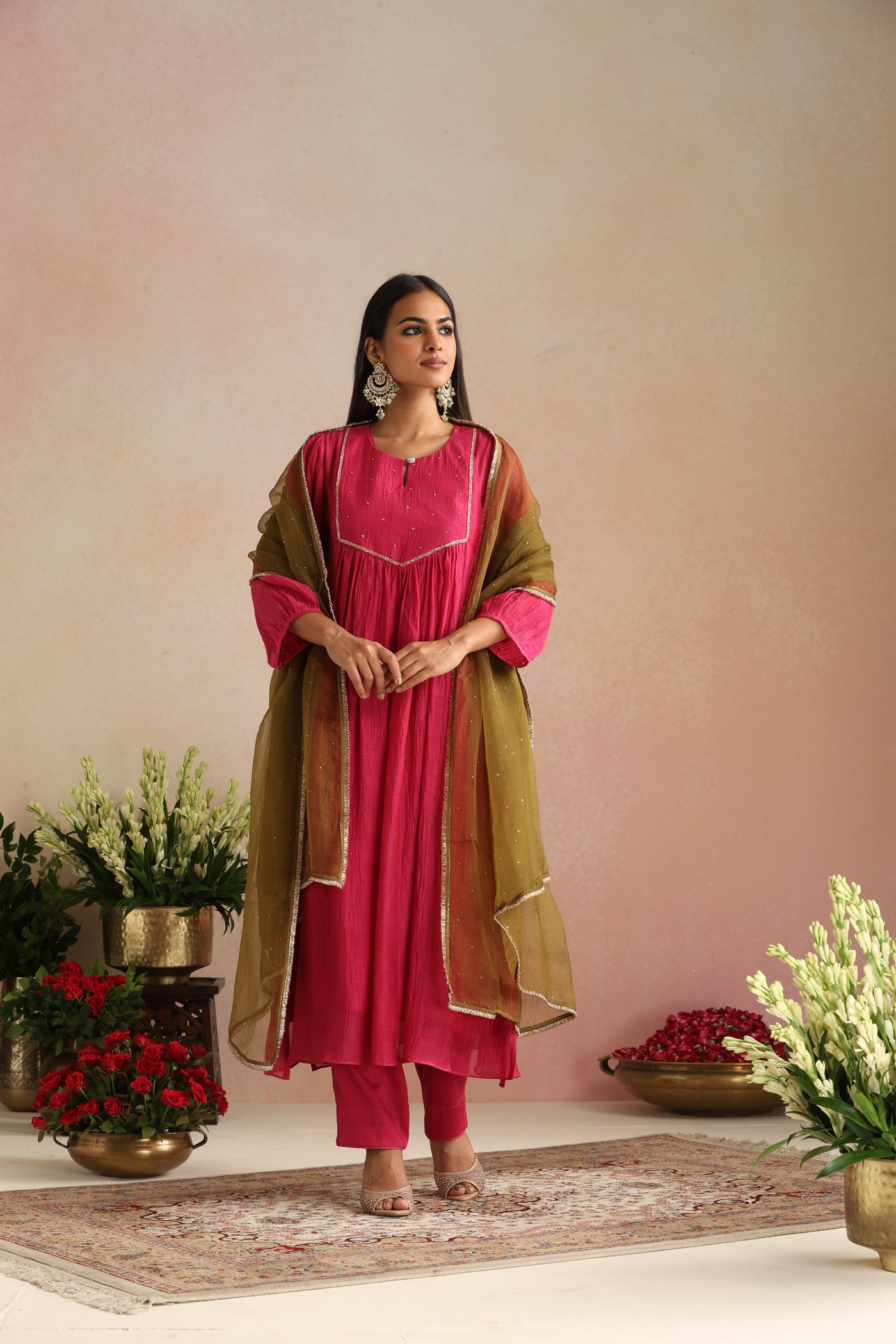 Gulaabi Ishq Kurta Set - Set of 3