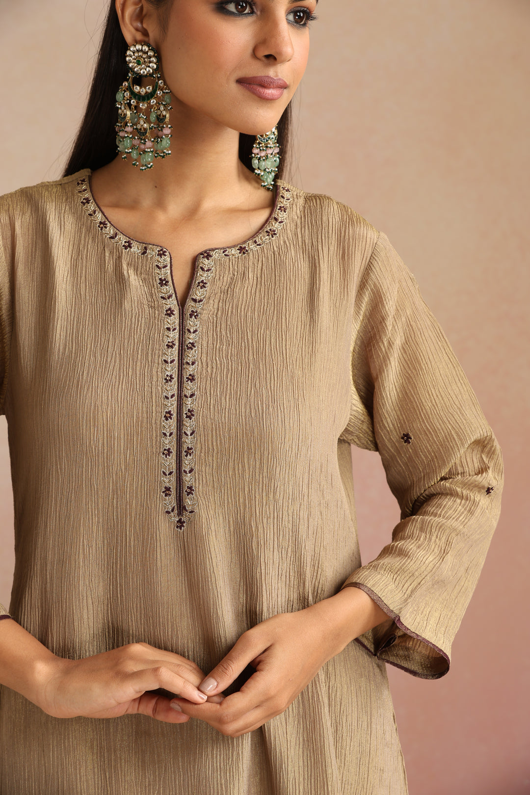 Khanak Ishq Tissue Kurta Set