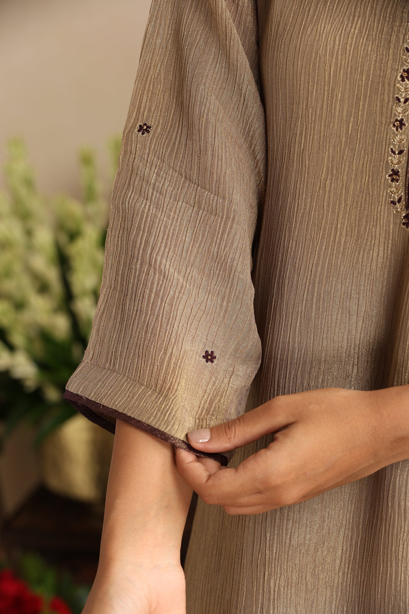 Khanak Ishq Tissue Kurta Set - Set of 2