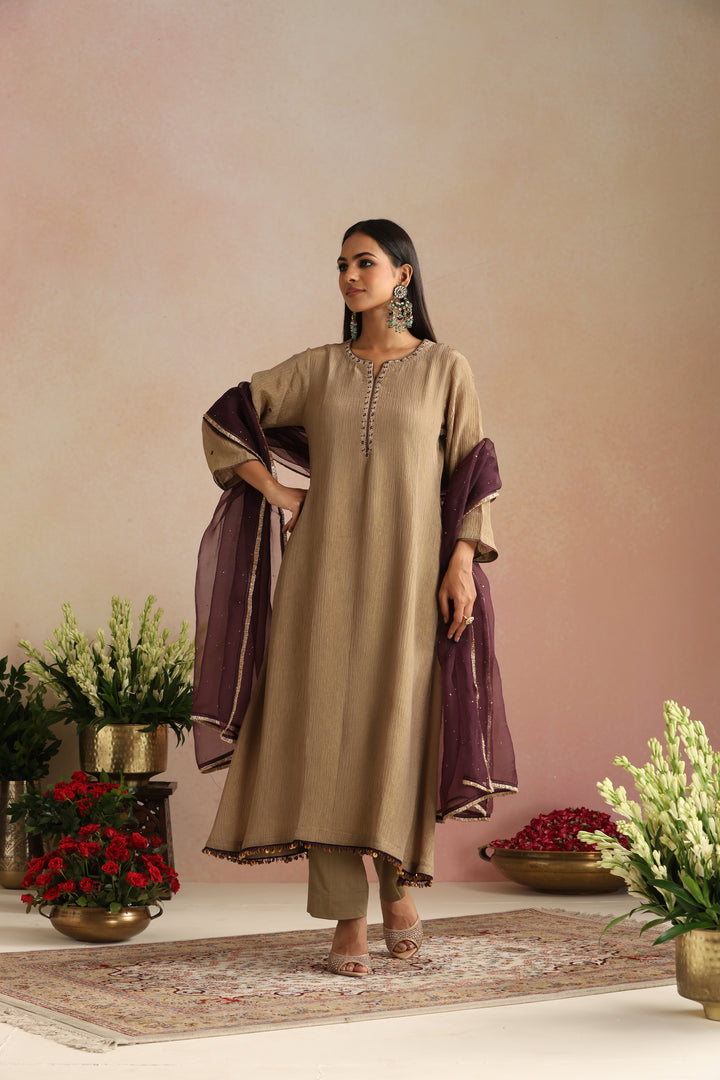 Khanak Ishq Tissue Kurta Set