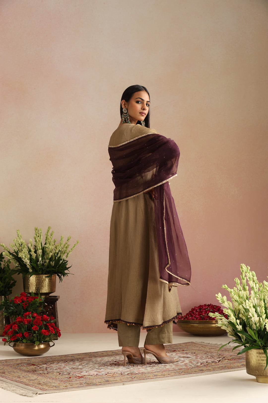 Khanak Ishq Tissue Kurta Set