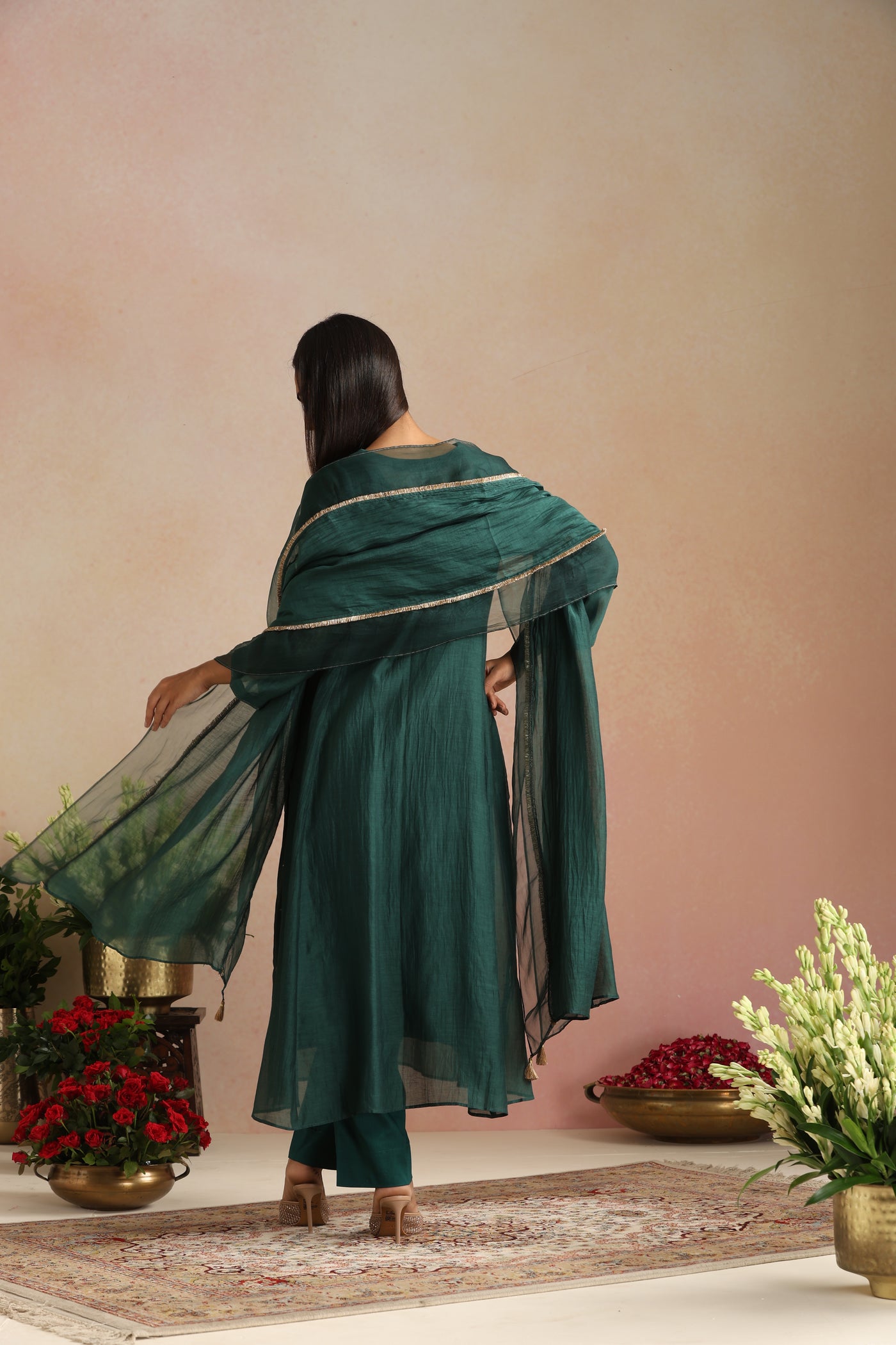 Panna Ishq Chanderi Organza Odhani