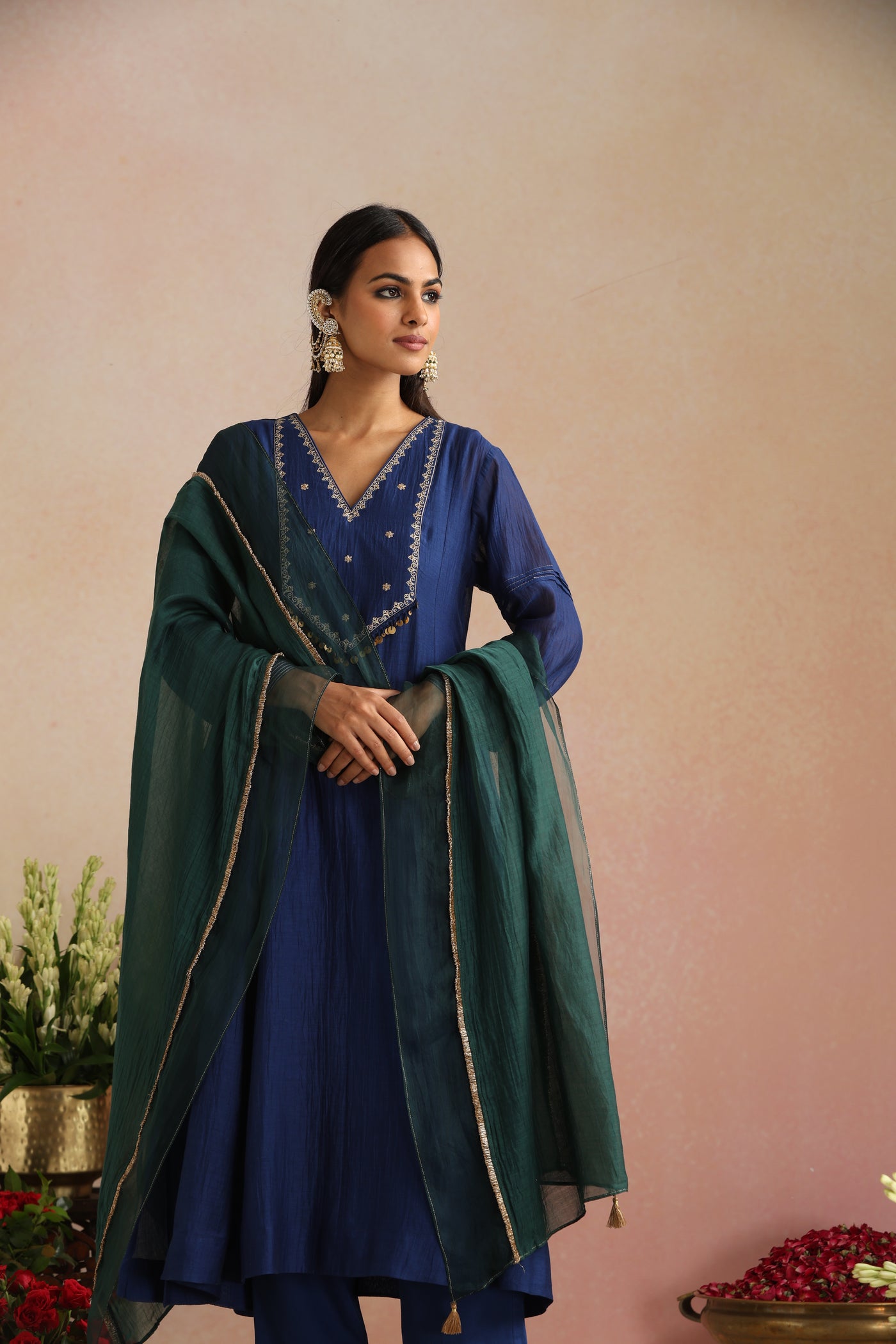 Panna Ishq Chanderi Organza Odhani