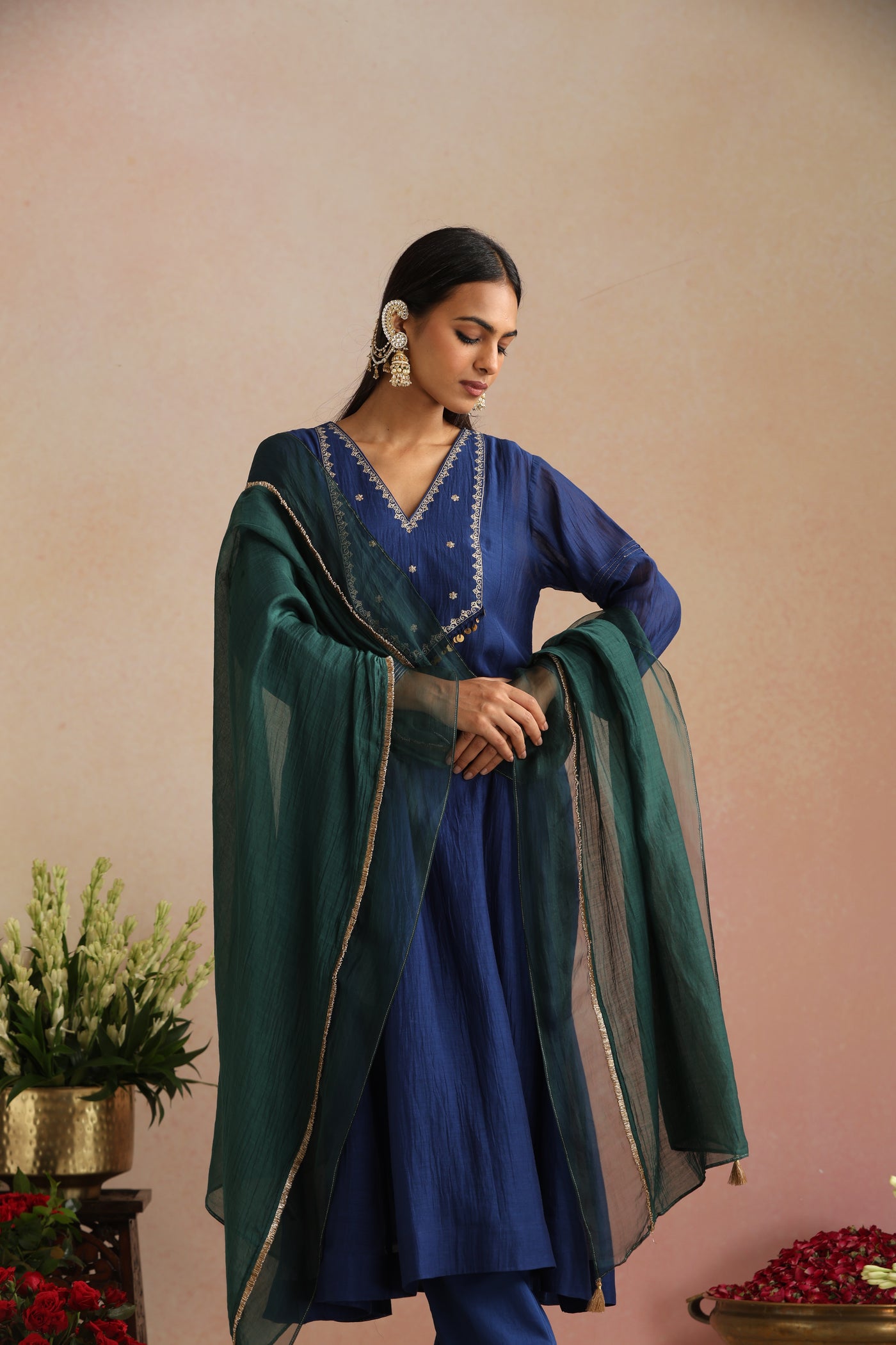 Panna Ishq Chanderi Organza Odhani