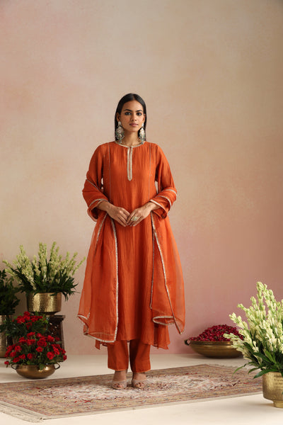Kesariya Ishq Kurta Set - Set of 3