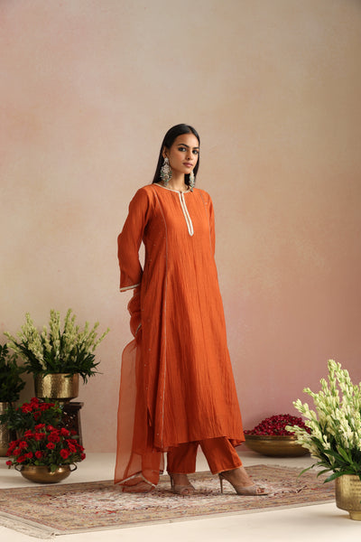 Kesariya Ishq Kurta Set - Set of 3