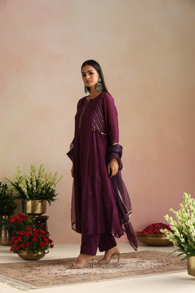 Mehr Ishq Mukaish Organza Odhani