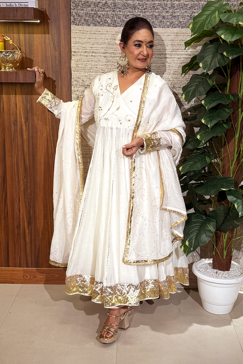 Jaspinder Narula in Custom Ishq Anarkali set
