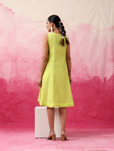 Lime green dress