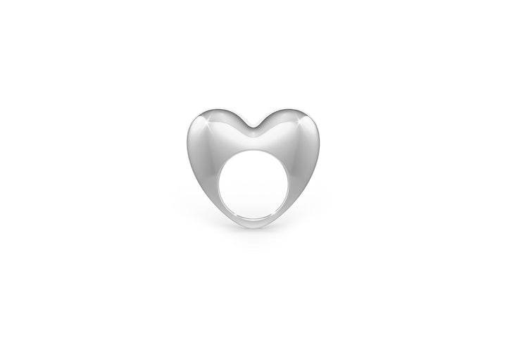 The love ring in silver