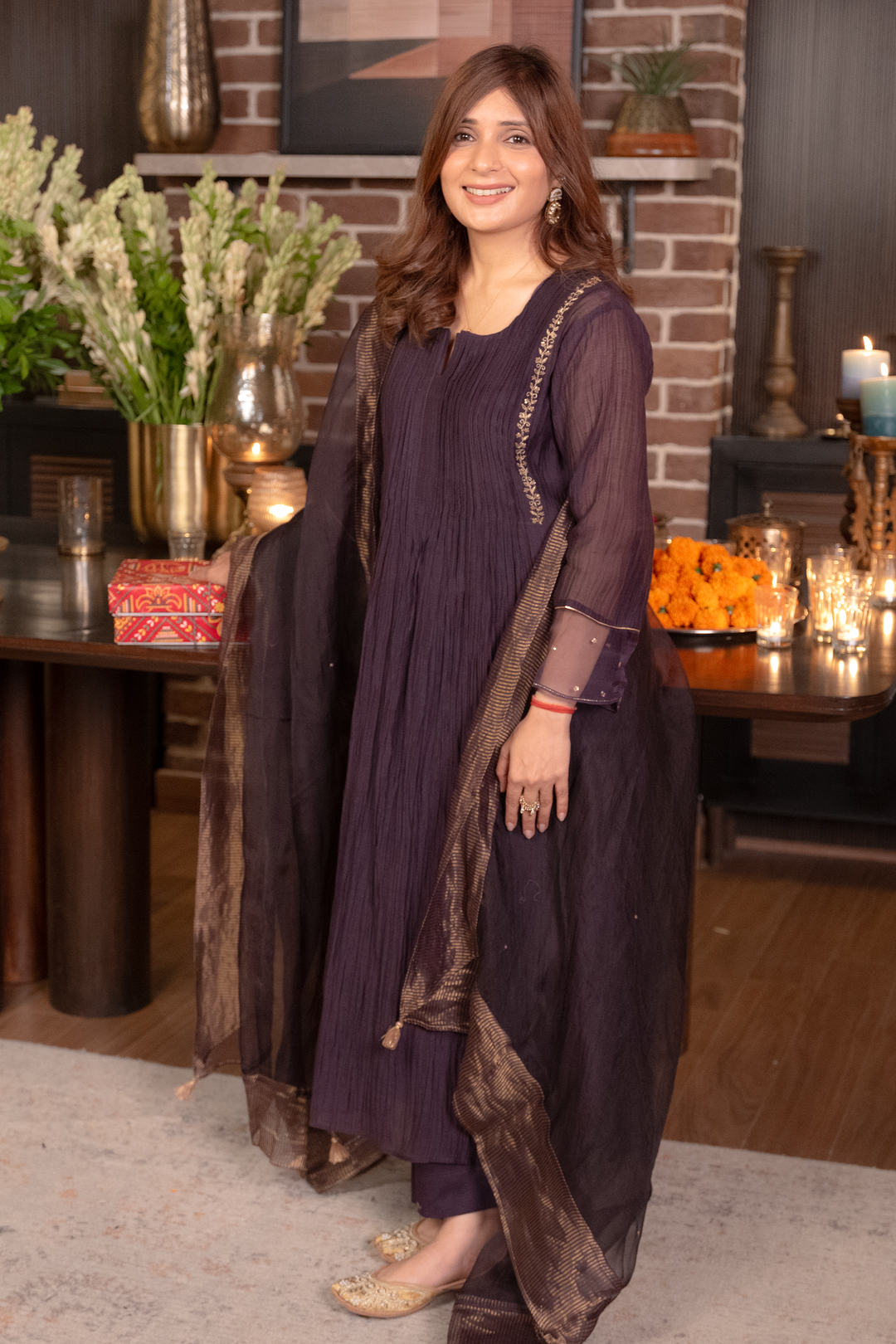 Priyanka in Soha Leela Kurta Set