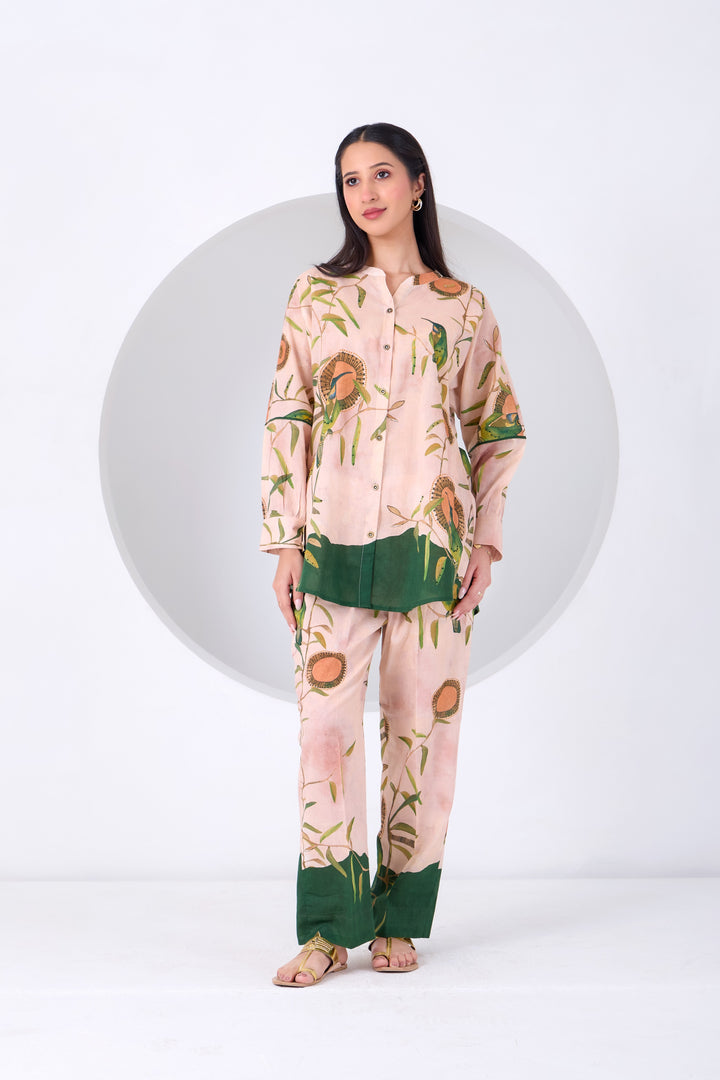 Peach Montane Bird Coord Set