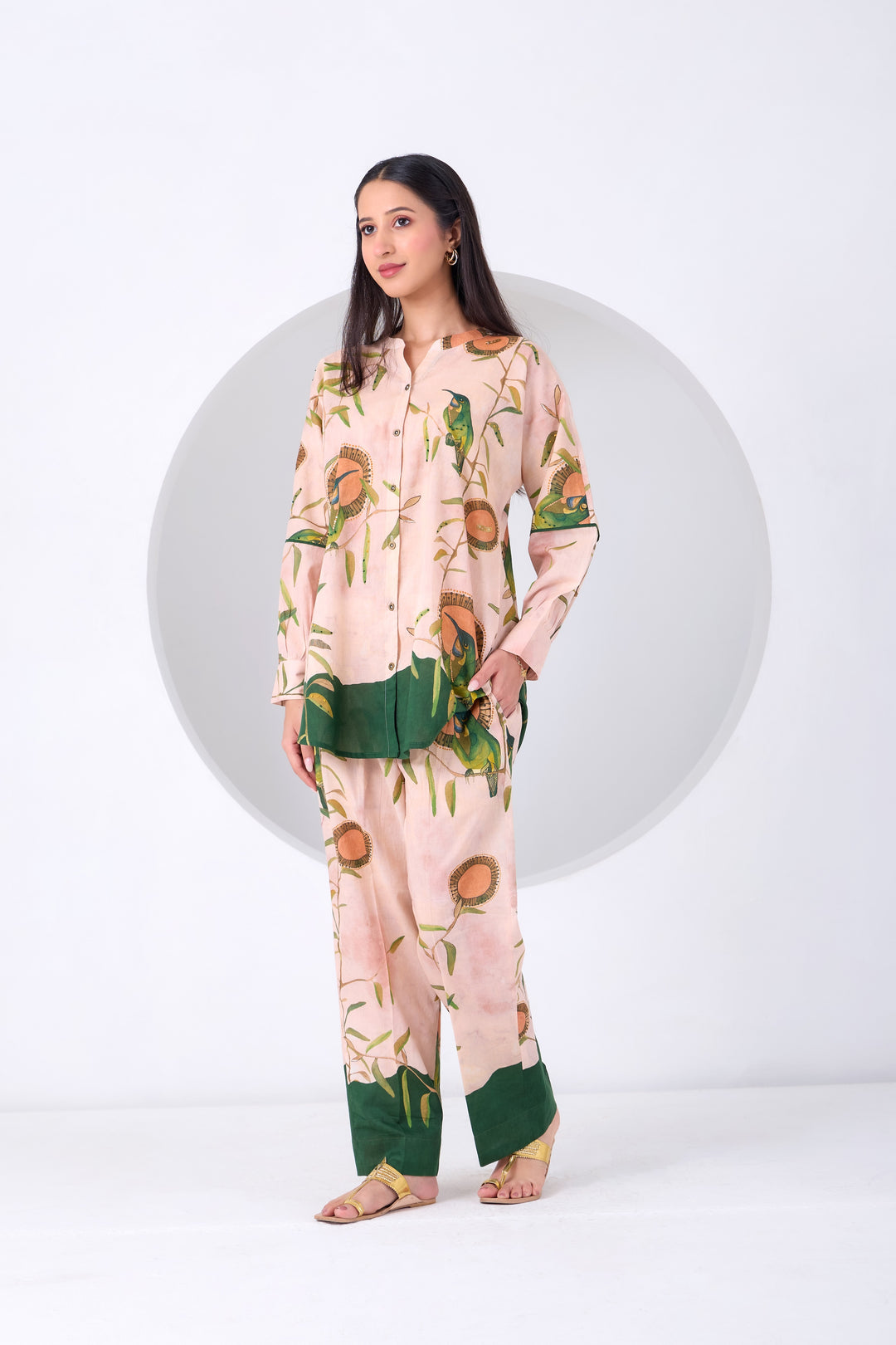 Peach Montane Bird Coord Set