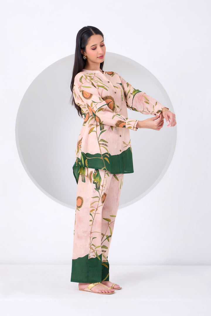 Peach Montane Bird Coord Set