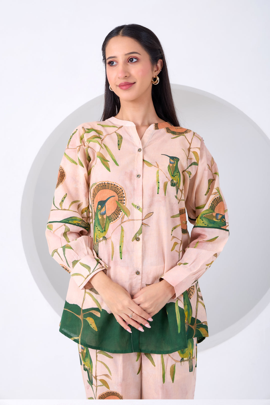 Peach Montane Bird Coord Set