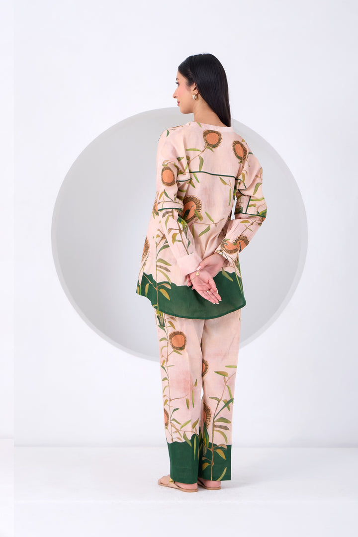 Peach Montane Bird Coord Set