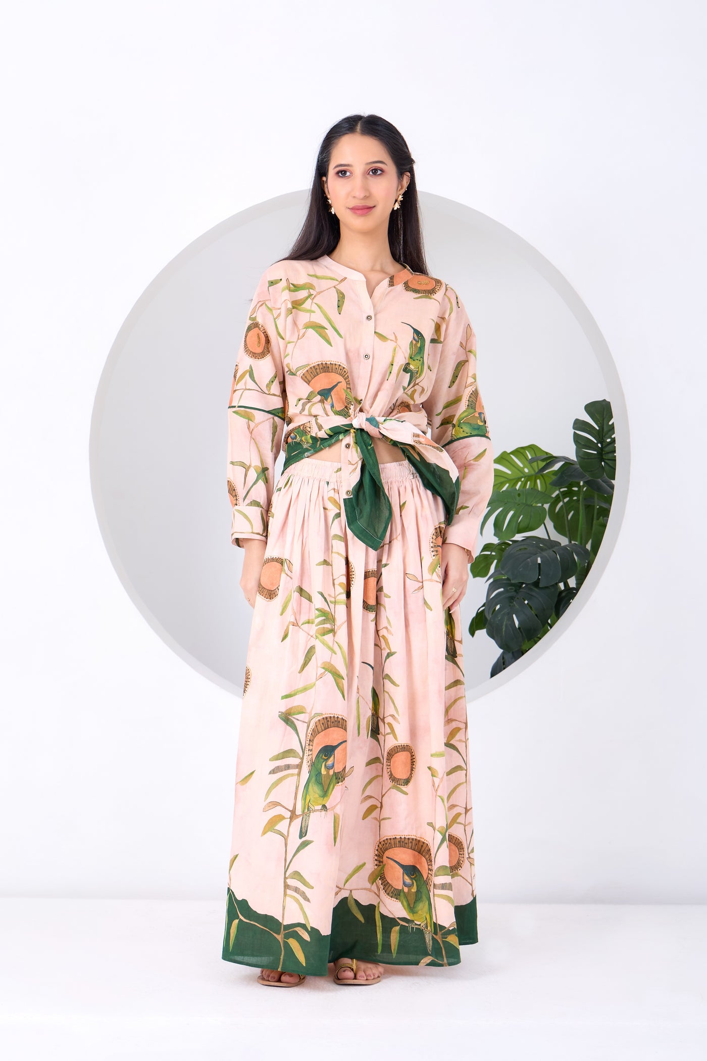 Peach Montane Skirt Set