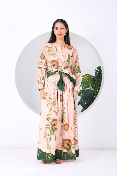Peach Montane Skirt Set