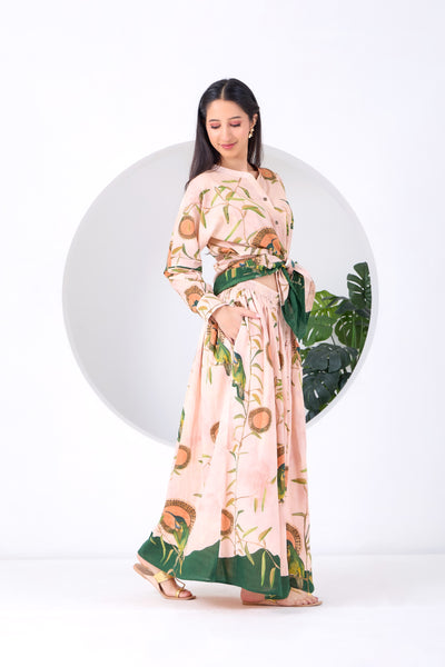 Peach Montane Skirt Set